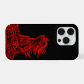 Kleine rode Draak iPhone Hoesje (Achterkant horizontaal)