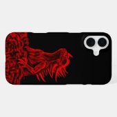 Kleine rode draak iPhone hoesje (Achterkant horizontaal)
