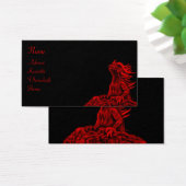 Kleine rode draak visitekaartjes (Bureau)