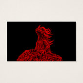 Kleine rode draak visitekaartjes (Achterkant)