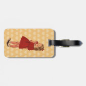  kleine rode dress Apple Bagagelabel (Achterkant horizontaal)