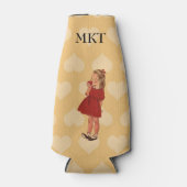  kleine rode dress Apple Flesjeskoeler (Voorkant)