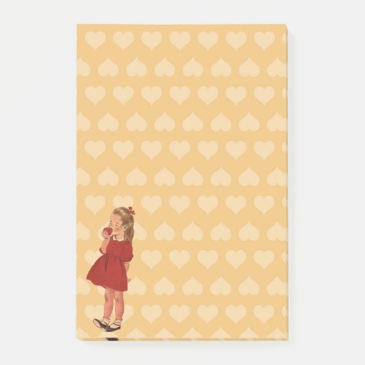  kleine rode dress Apple Post-it® Notes (Voorkant)