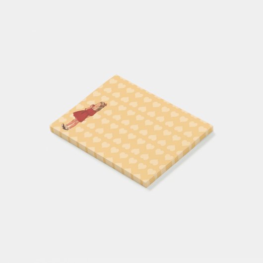  kleine rode dress Apple Post-it® Notes (Schuin)