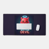 Kleine Rode Duivel Halloween Bureaumat (Keyboard & Muis)