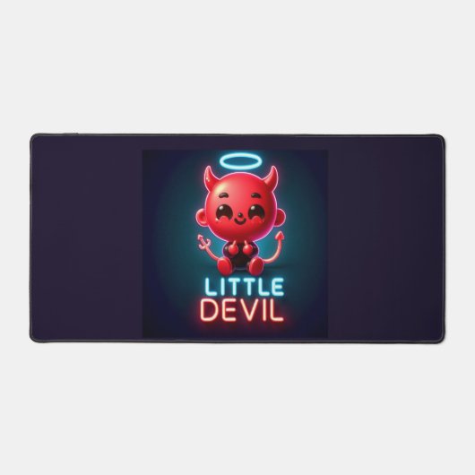 Kleine Rode Duivel Halloween Bureaumat (Voorkant)