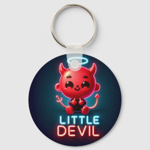 Kleine Rode Duivel Halloween Sleutelhanger