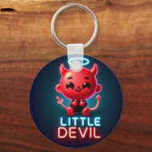 Kleine Rode Duivel Halloween Sleutelhanger (Voorkant)