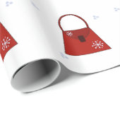 Kleine rode handtas cadeaupapier (Rol Hoek)