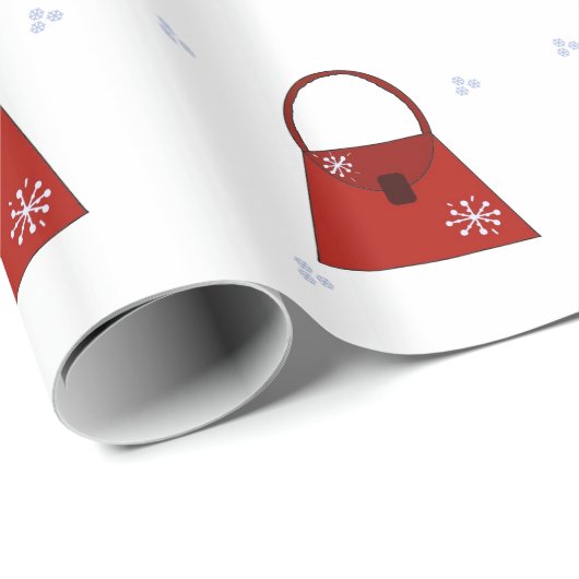 Kleine rode handtas cadeaupapier (Rol Hoek)