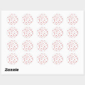 Kleine rode harten Stickers (Vel)