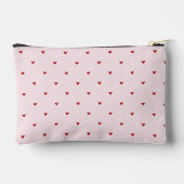 Kleine Rode Hartjes Mooie Roze Valentijnskaarten Etui (Achterkant)