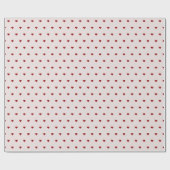 Kleine rode hartjes roze rood cadeaupapier (Vlak)