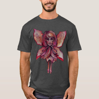 Kleine rode herfst Fairy art Herfst fairies design T-shirt