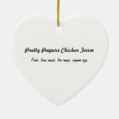 Kleine rode hond in de gras keramisch ornament (Achterkant)