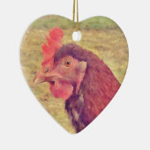 Kleine rode hond keramisch ornament (Rechts)