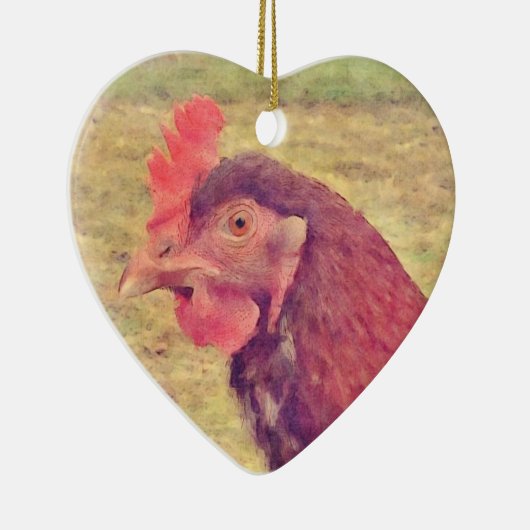 Kleine rode hond keramisch ornament (Rechts)