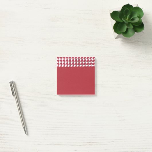Kleine rode houndstooth post-it notities post-it® notes (Kantoor)