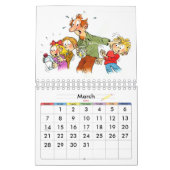 Kleine rode Kinder kalender Funny Calendar voor Ki (Mar 2027)