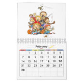 Kleine rode Kinder kalender Funny Calendar voor Ki (Feb 2027)