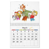 Kleine rode Kinder kalender Funny Calendar voor Ki (Mar 2026)