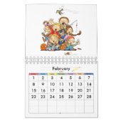 Kleine rode Kinder kalender Funny Calendar voor Ki (Feb 2026)