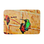 Kleine rode kolibrie badmat (Voorkant)