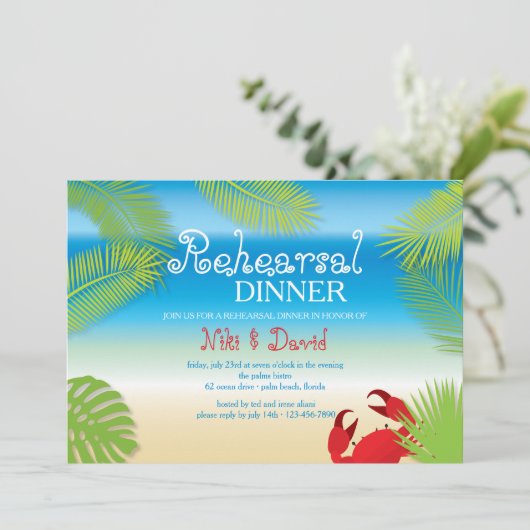 Kleine rode krab uitnodiging (Staand voorkant)