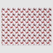 Kleine rode krabben op witte ontkoppeling tissuepapier (Voorkant)