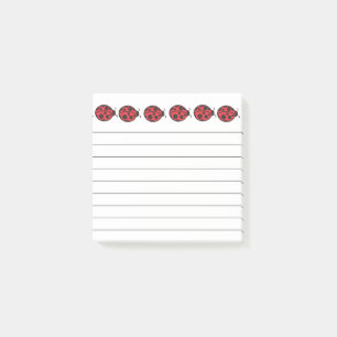 Kleine rode lieveheersbeestjes Post-it-briefjes Post-it® Notes