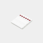 Kleine rode lieveheersbeestjes Post-it-briefjes Post-it® Notes (Schuin)