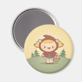 Kleine Rode magneet (Voorkant / Achterkant)