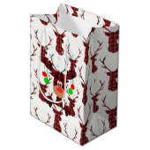 Kleine Rode Mans Medium Cadeauzakje (Voorkant Gekanteld)