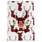 Kleine Rode Mans Medium Cadeauzakje (Achterkant)