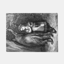 Kleine rode mantel ontmoet oude vader wolf