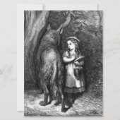 Kleine rode mantel ontmoet oude vader wolf kaart (Voorkant)