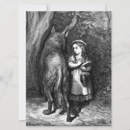 Kleine rode mantel ontmoet oude vader wolf kaart