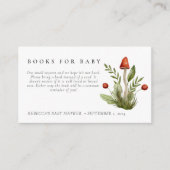 Kleine rode paddenstoel dunne Raffle Informatiekaartje (Voorkant)