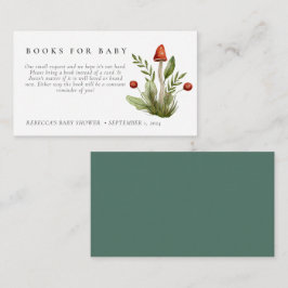 Kleine rode paddenstoel dunne Raffle Informatiekaartje