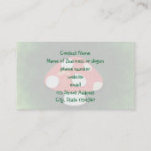 Kleine rode paddenstoel visitekaartje (Achterkant)