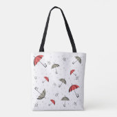 Kleine rode paraplu Canvas tas (Achterkant)