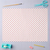 Kleine rode polka stippen tissuepapier (Craft)