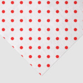Kleine rode polka stippen tissuepapier (Detail)