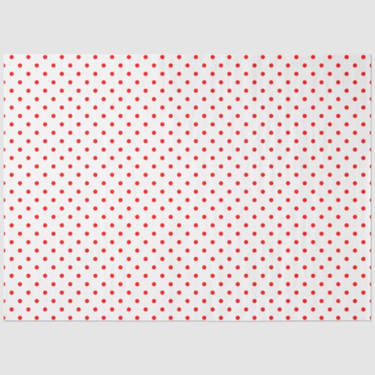 Kleine rode polka stippen tissuepapier (Voorkant)