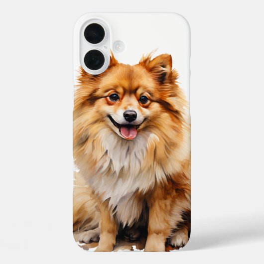 KLEINE RODE POMERAANSE PUPPY HOND Case-Mate iPhone CASE (Achterkant)