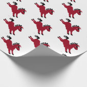 Kleine rode pony galoping cadeaupapier (Hoek)