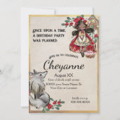 Kleine rode rijkap met zwart haar kaart (Voorkant)