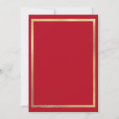 Kleine rode rijkap met zwart haar kaart (Achterkant)