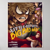 Kleine Rode Riot en de Big Bad Wolf Poster (Voorkant)