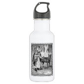 Kleine rode rode roodwolk in het bos waterfles  (Voorkant)